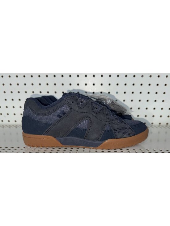 éS One Nine 7 Mens Suede Athletic Skate Shoes Size 8 Navy Blue Gum Retro